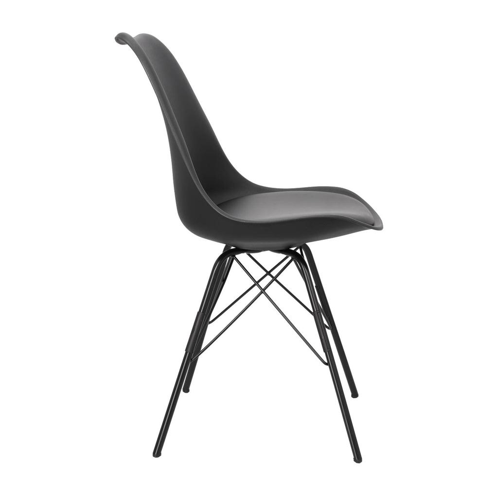 MODERNER STUHL für Küche/Esszimmer Eris schwarz