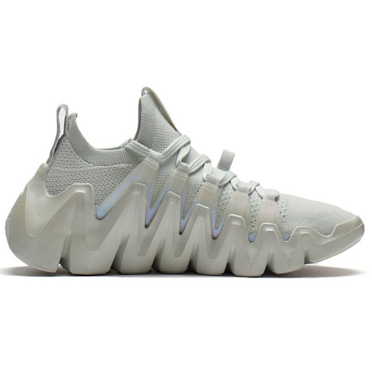 Li Ning Tessuto, Ammortizzazione in TPU Antiscivolo Resistente all'Abrasione Scarpe Basse Casual Donna Bianco Ghiaccio AZGS032-4