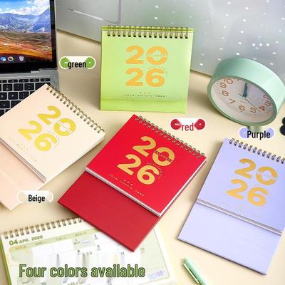 Tischkalender 2026: Planungsbuch im chinesischen Stil für Büro & Gaokao/Kaoyan Vorbereitung