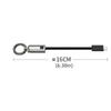 TPE Type C TO Type C Cable Keychain Mini Key Chain Charger Cord  Mobile Phone Charge