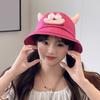 Cartoon Sun Hat with Plush Tentacles Women Photo Hat Outdoor Fishing Camping Hat
