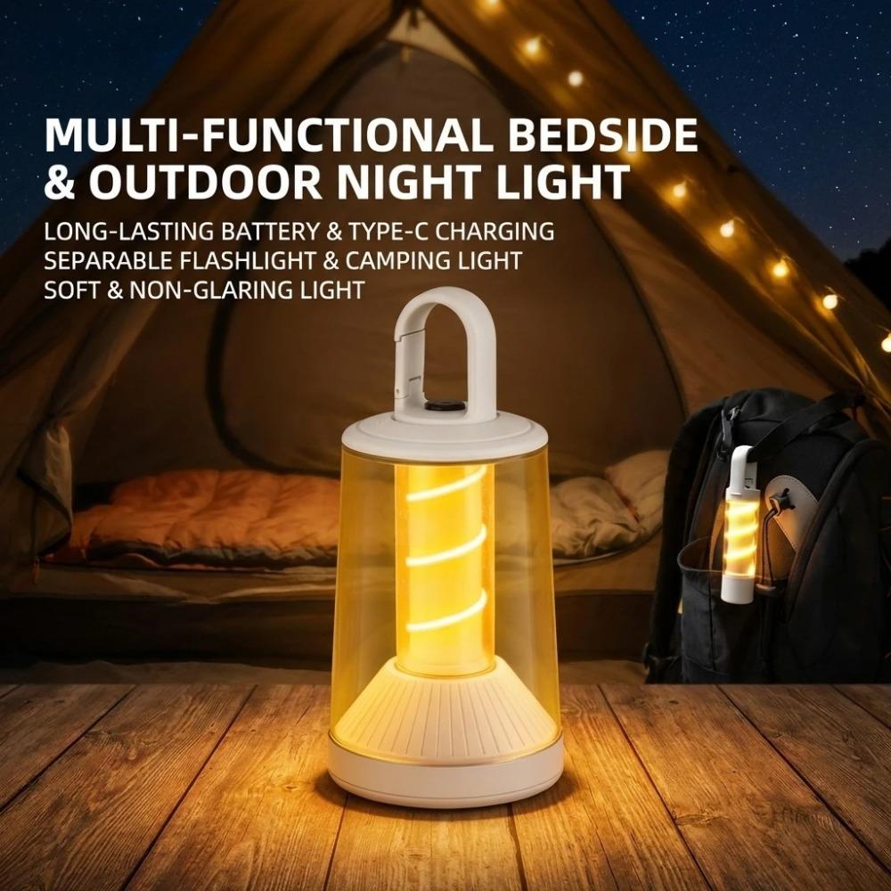 Rechargeable TPYC Camping Lamp Dual-Function Light Source Two-In-One Outdoor Atmosphere Tent Light Camping Night Light