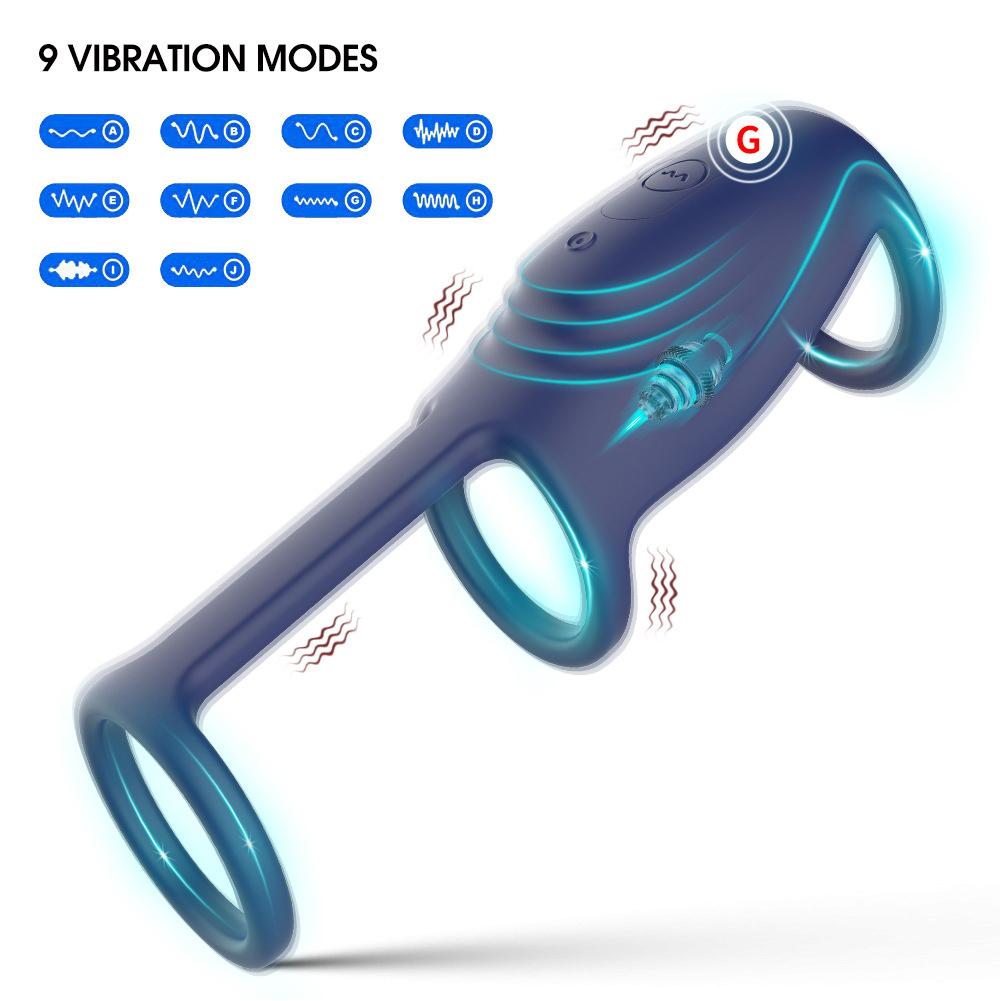Vibrating Cock Ring for Man Penis Sleeve Vibrator Couples Adult Sex Toys for Men Women Male Vibrators