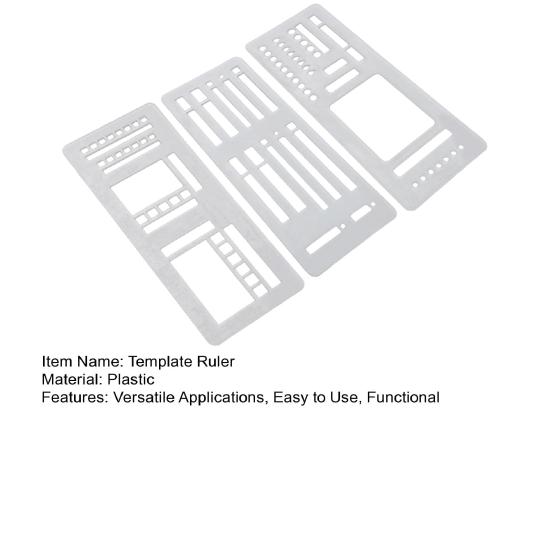 Flexible Record Templates Planner Stencil Set Compatible with Coils Discs Rings Drawing And Checklist Templates for Dot Grid Journals