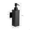 Wall Mounted Soap Dispenser Manual Hand Pump Refillable Shower Gel Container for Hotel, Office,