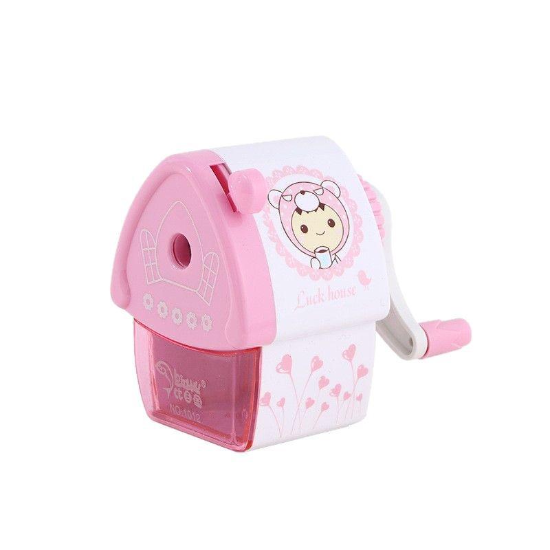 Creative Cartoon Robot Pencil Sharpener – Cute Hand-Cranked Sharpener for Primary School Students