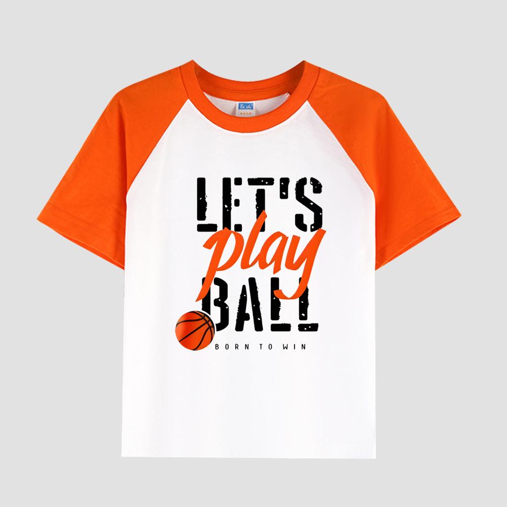 

Детская футболка с принтом, спущенным плечом, круглым вырезом, хлопковая ткань, повседневный стильный топ с коротким рукавом для мальчиков на лето 150cm