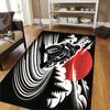 1pc Black Motorcycle Pattern Area Rug Carpet Corridor Entrance Door Mat Suitable for Bedroom Living Room Cafe BarHome Decoration