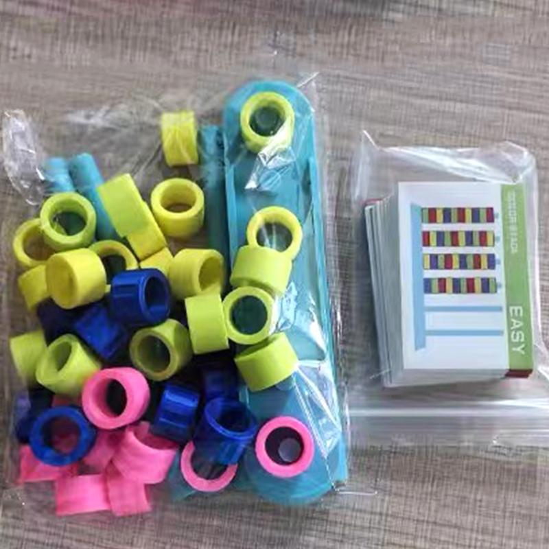 Educatieve Kleur Stapel Uitdaging Leuk Bordspel Versus Tafelspel met Kaart Intellectuele Verlichting Cognitie Logica Training