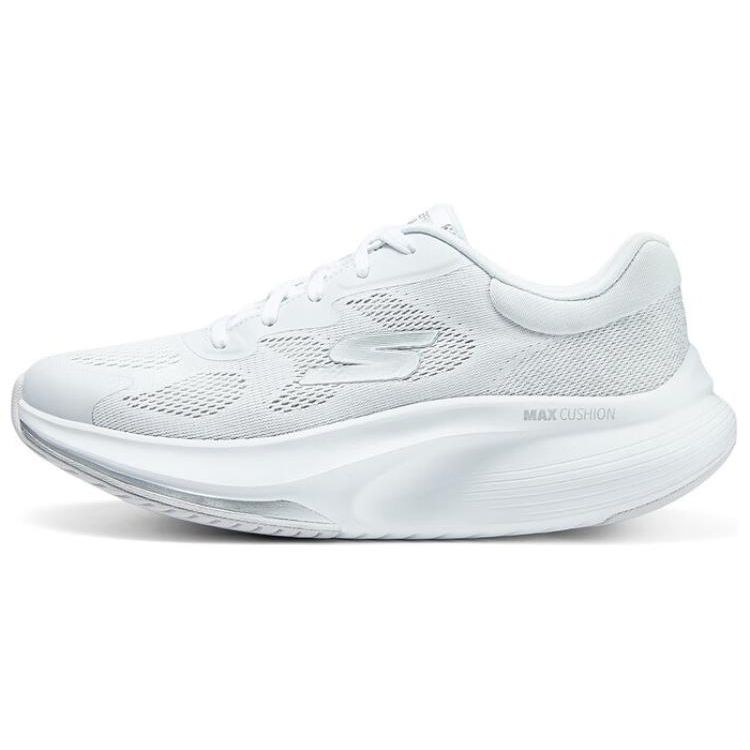 Skechers Mesh Round Toe Lace-Up Low-Top Casual Shoes Women sneakers White 125053-WHT 39