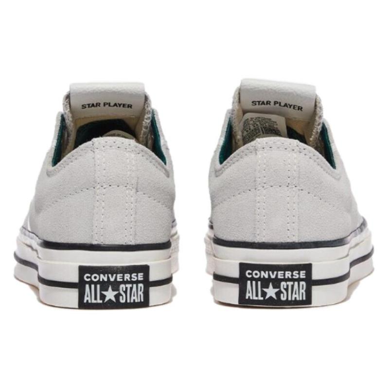 Converse Star Player Comfortable and Versatile Non-slip and Wear-resistant Low-top Board Shoes Unisex Grey
