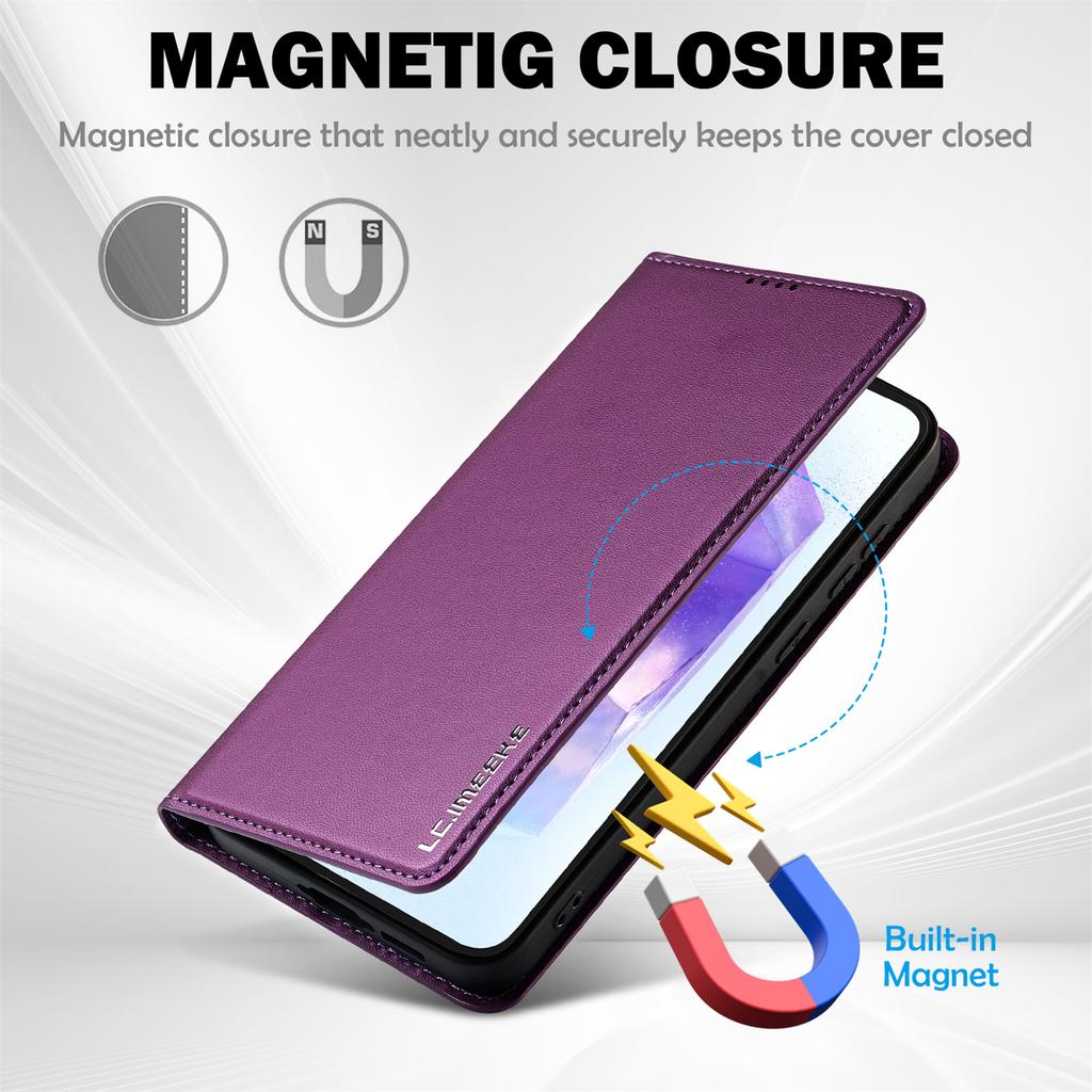 LC.IMEEKE Seria L1 dla Samsung Galaxy A17 5G/A17 4G Etui Portfel ze Skóry PU z Podstawką Ochronne Pokrowce na Telefon