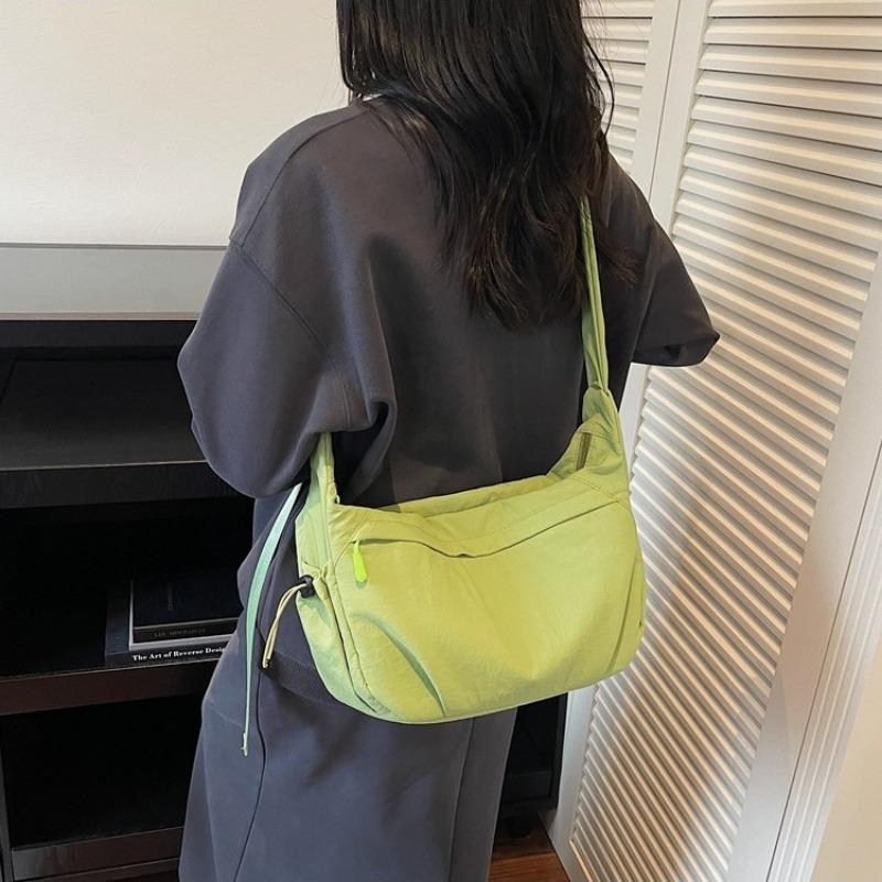 Canvas-Tasche Damen große Kapazität neu Herbst und Winter schlichte Schulter-Umhängetasche hochwertig Pendler Knödeltasche