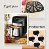 Square Air Fryers Plate Liners 7QT Metal Air Fryers Pad Metal Air Fryers Accessories Suitable for Baking and Cooking