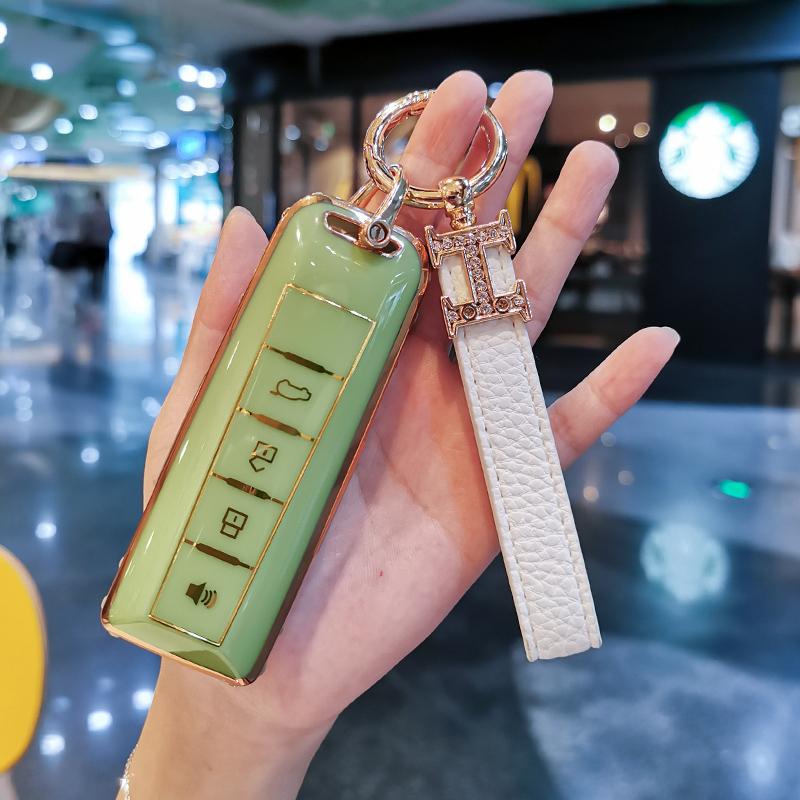 New TPU Car Key Case Cover Protect Shell Bag For Great Wall GWM WEY Coffee01 Coffee02 WEY-X WEY-S WEY-GT VV7 GT Auto Accessories