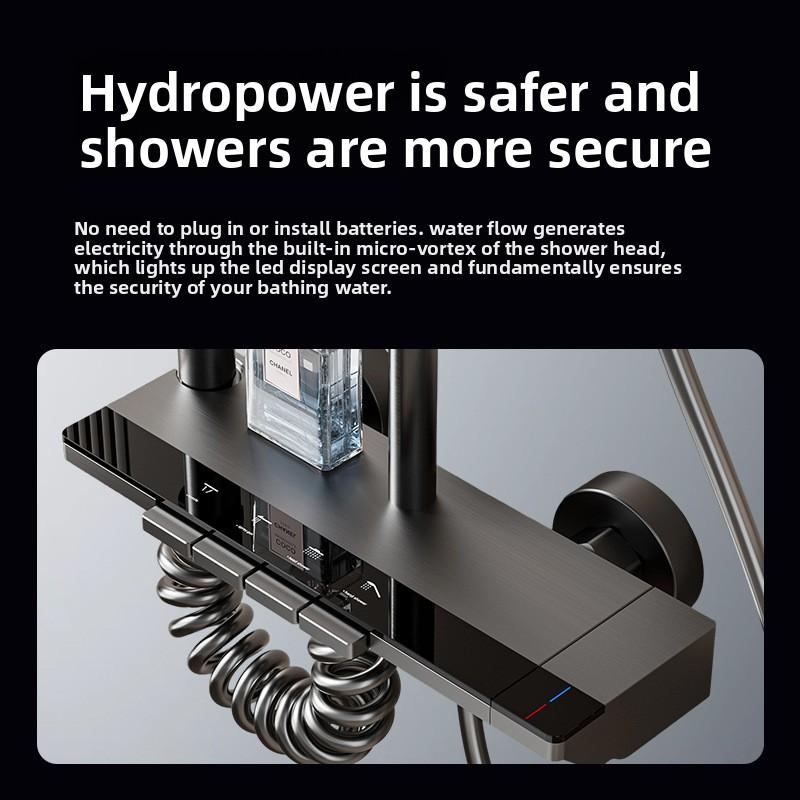 Bathroom Shower Set Piano Key Rainlfall Bath Showers System Set Apartment Bathtub Shower Faucet Full Set