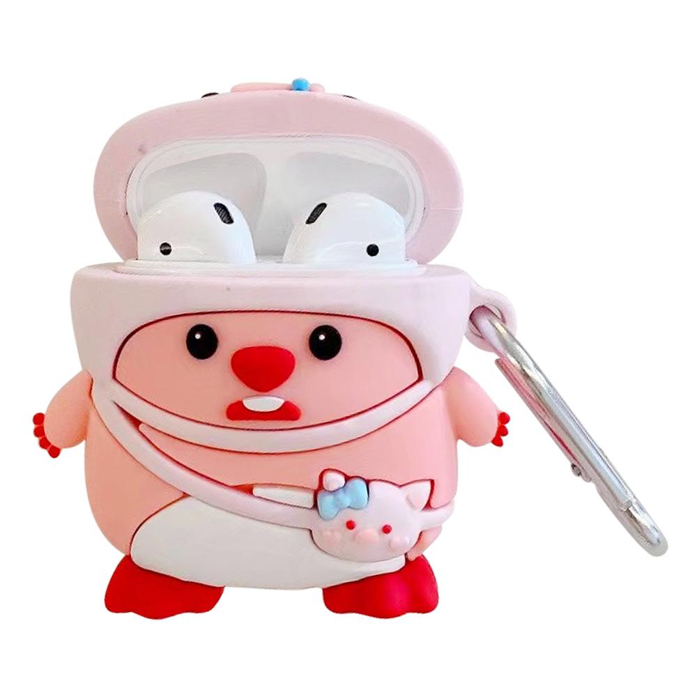 

For Apple AirPods with Charging Case (2019) (2016)/AirPods with Wireless Charging Case (2019) Silicone Case Sleeve with Buckle