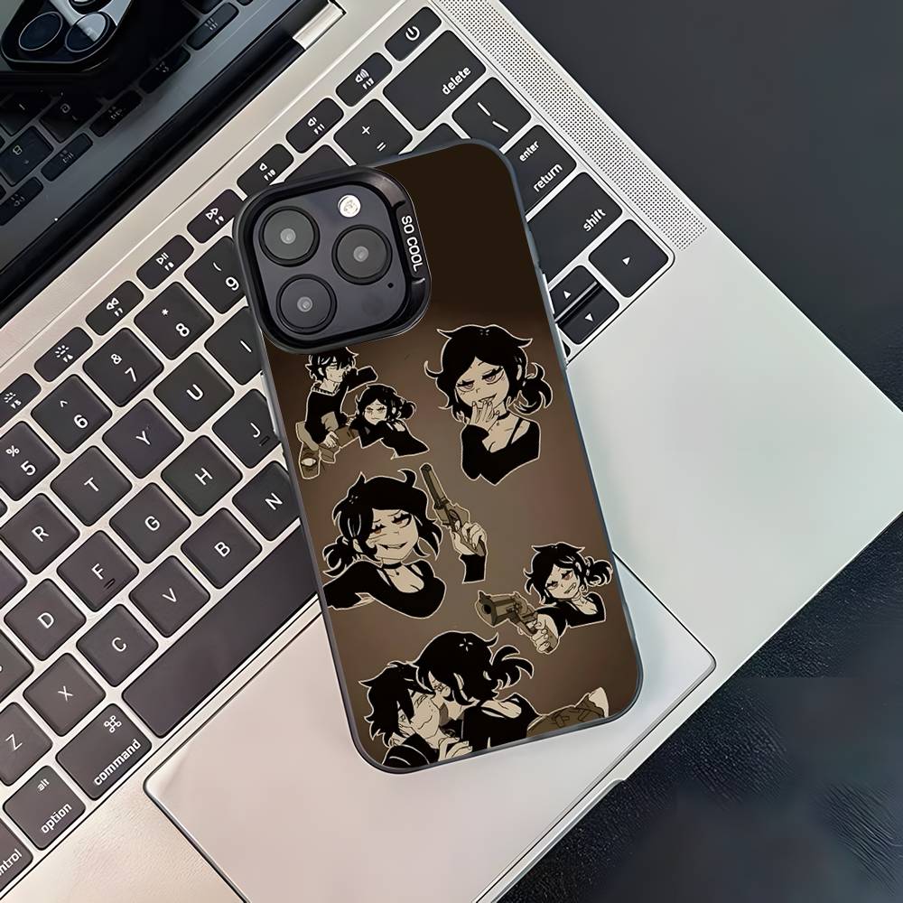 The C-Coffin of Andy and L-Leyley For Black Candy Matte Cover iPhone 17,16,15,14,13,12,11,Pro,MAX,Plus