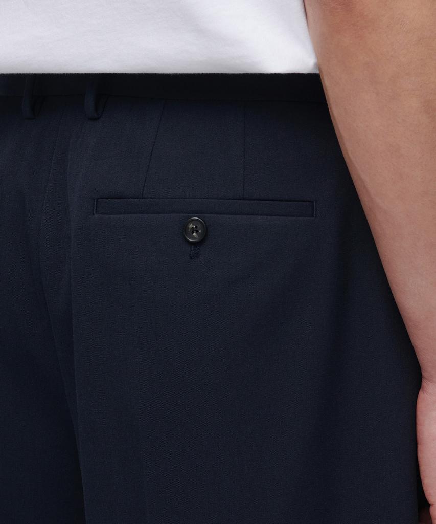 MUSINSA STANDARD Super Wide Hidden Banding Slacks [Navy]
