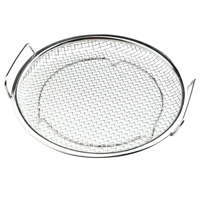 Stainless Steel Filter Tray Reusable Round Mesh Basket Fruit Vegetable Water Filter Tool Barbecue Fried Chicken Kitchen Strainer