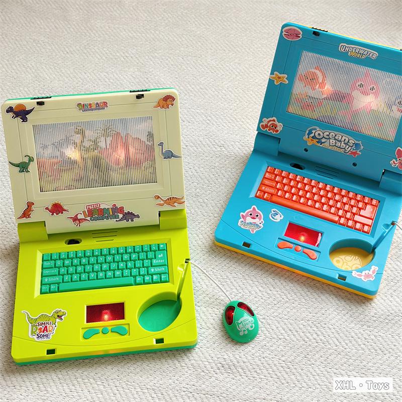 Cross-border Kids' Light-Up Music Notebook: Educational English Version Toy