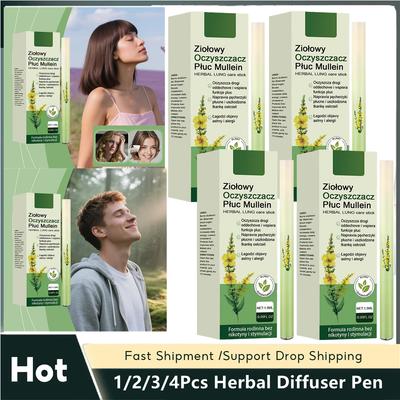 1/2/3/4 szt. Dług do oczyszczania płuc Zdrowie płuc Inhalator powietrza Pielęgnacja oddechu Patyczek oczyszczający Naturalny dyfuzor aromaterapeutyczny do oczyszczania płuc