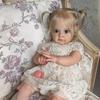 60cm Female Rebirth Doll Cloth Body Cute Girl Soft Vinyl Simulation Doll Children's Toy Gift