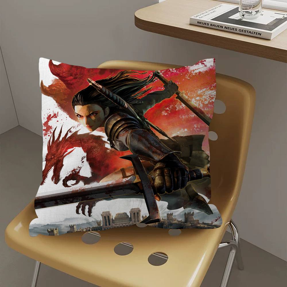 Dragon Age Origins Classic Video Game Pillow Gifts Home Office Furnishings Bedroom Sofa Car Cushion Cover Case 45x45cm