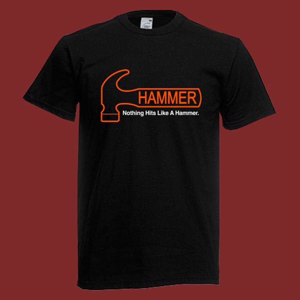 Hammer Bowling Men#039;s Black TShirt Size S5XL Unisex T-Shirt XXXXL