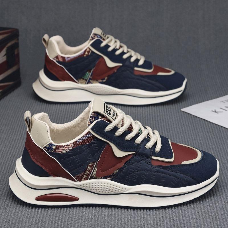 Fashion Men's Shoes 2025Spring New Breathable Lace Up Running Shoes for Men Soft sole Jogging Platform Sneakers Lightweight Casual Shoes