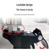 Freestanding Stainless Steel Mop and Broom Holder Rack