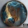 Metal Wall Art Decor, Moon Goddess Retro Poster for Home