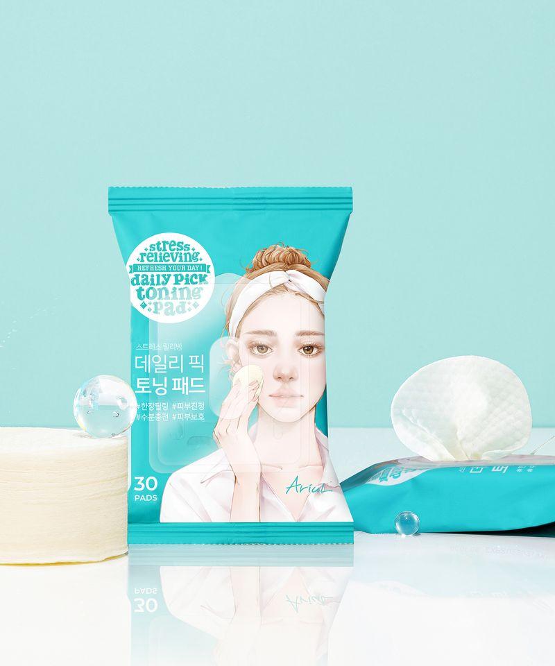 Stress Relieving Pureful Daily Pick Toning Pads x 3