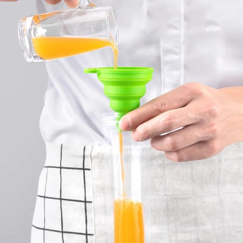 Disposable Popsicle Mold Bags BPA-Free Freezer Tubes with Zip Seals and Funnel  for Ice Pops Yogurt Juice Smoothies