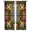 Mexican Geometric Flower Birds Bedroom Transparent Sheer Curtains Holiday Decoration Window Voile Tulle Curtain