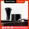 51/53/58mm Gravity Coffee Tamper Diamond Texture Stainless Steel Coffee Powder Press Whirlwind Pattern Base Coffee Leveler Cafe