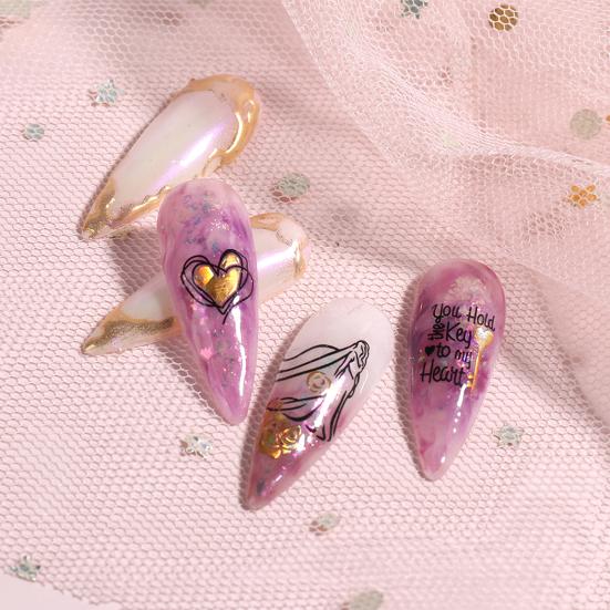 Stilvoller Nail-Art-Aufkleber, lichtecht, ultradünn, dekorativ