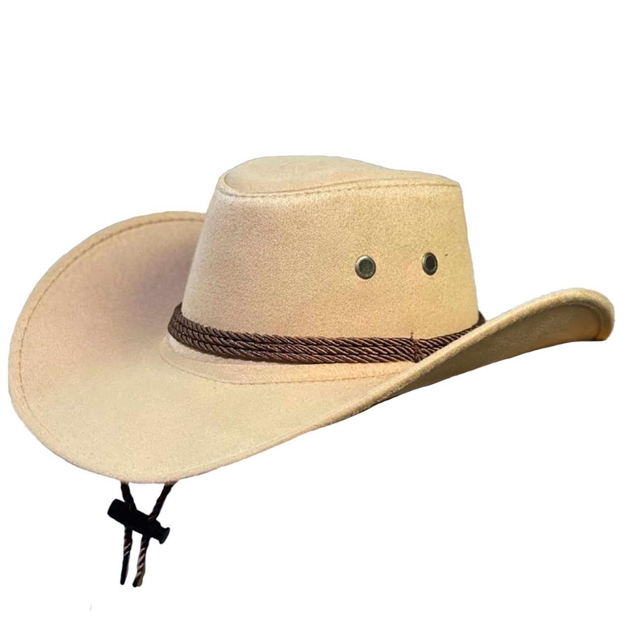 

White Fang Western Solid Cowboy and CZA343 Hat, Color, Hat, Casual, Men s Women s, (Khaki)