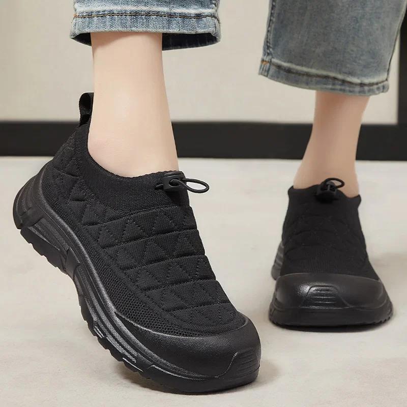 Fashion Women Casual Shoes Breathable 2025 Spring Autumn Anti Slip Soft Sole Casual Shoes Comfort Lightweight Mesh Outdoor Walking Shoes