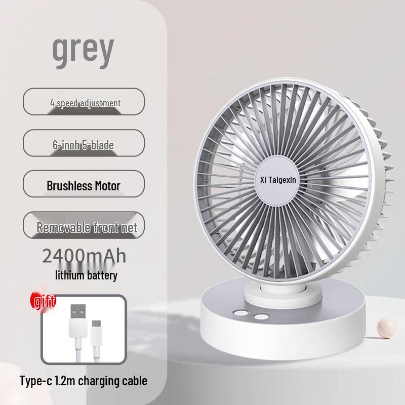 Taigexin Rechargeable USB Desk Fan TGX-215