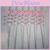 Reusable Pink Butterfly Bow Drinking Straw With Spiral Design For Kids And Party Use