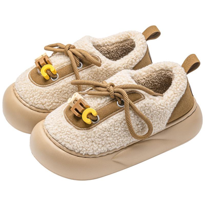 Bag heel cotton slippers women's autumn and winter new indoor home heating velvet outer wear cotton shoes women's winter