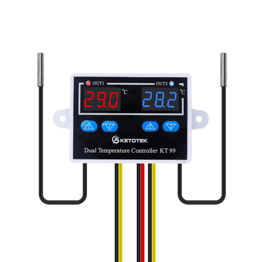 Termostato Digitale PID REX-C100 Con Sonda K (400°C) - 0-1300°C - Regolatore Temperatura AC110-240V