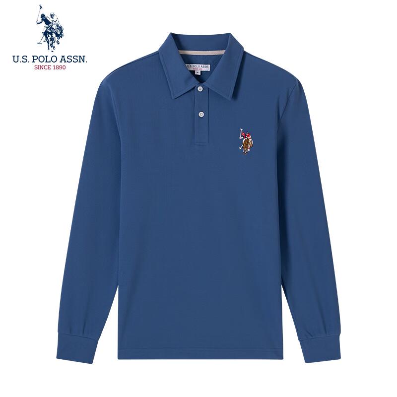 U.S. POLO ASSN. Men's Long Sleeve Business Casual Polo Shirt