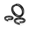 Black Carbon Steel Split Lock Washers - M3 to M52 Sizes