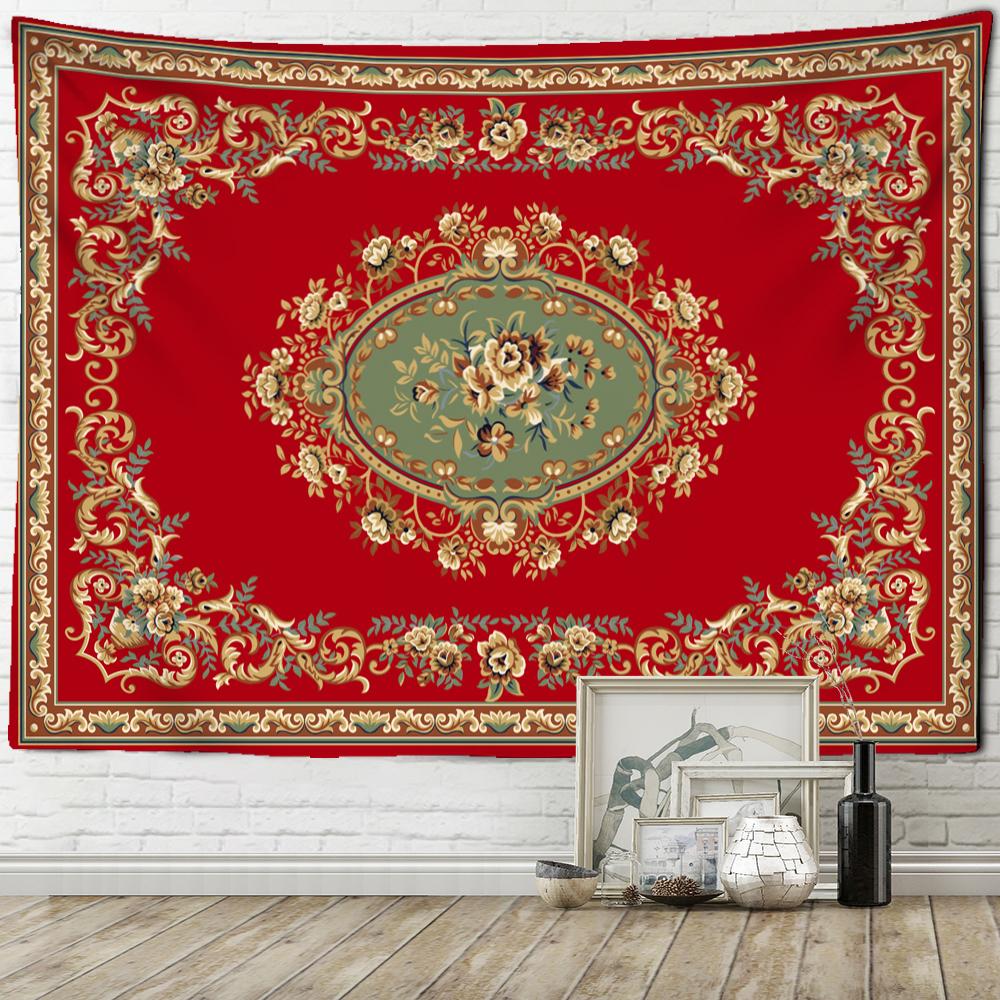 Jumătate de Mandala Tapiserie simplă pentru agățat pe perete Boho Estetic Artă pentru cameră Psihedelic Vrăjitorie Hippie Decor acasă