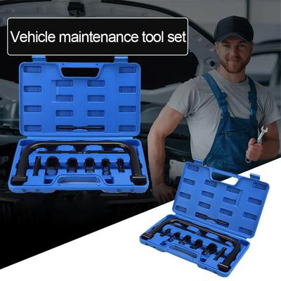 10pcs Valve Spring Compressor Kit Engine Spring Compressor Valve Removal And Installation Tools For Car Van Motorcycle Engines
