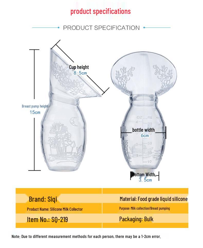 All-Silicone Manual Breast Pump & Milk Collector