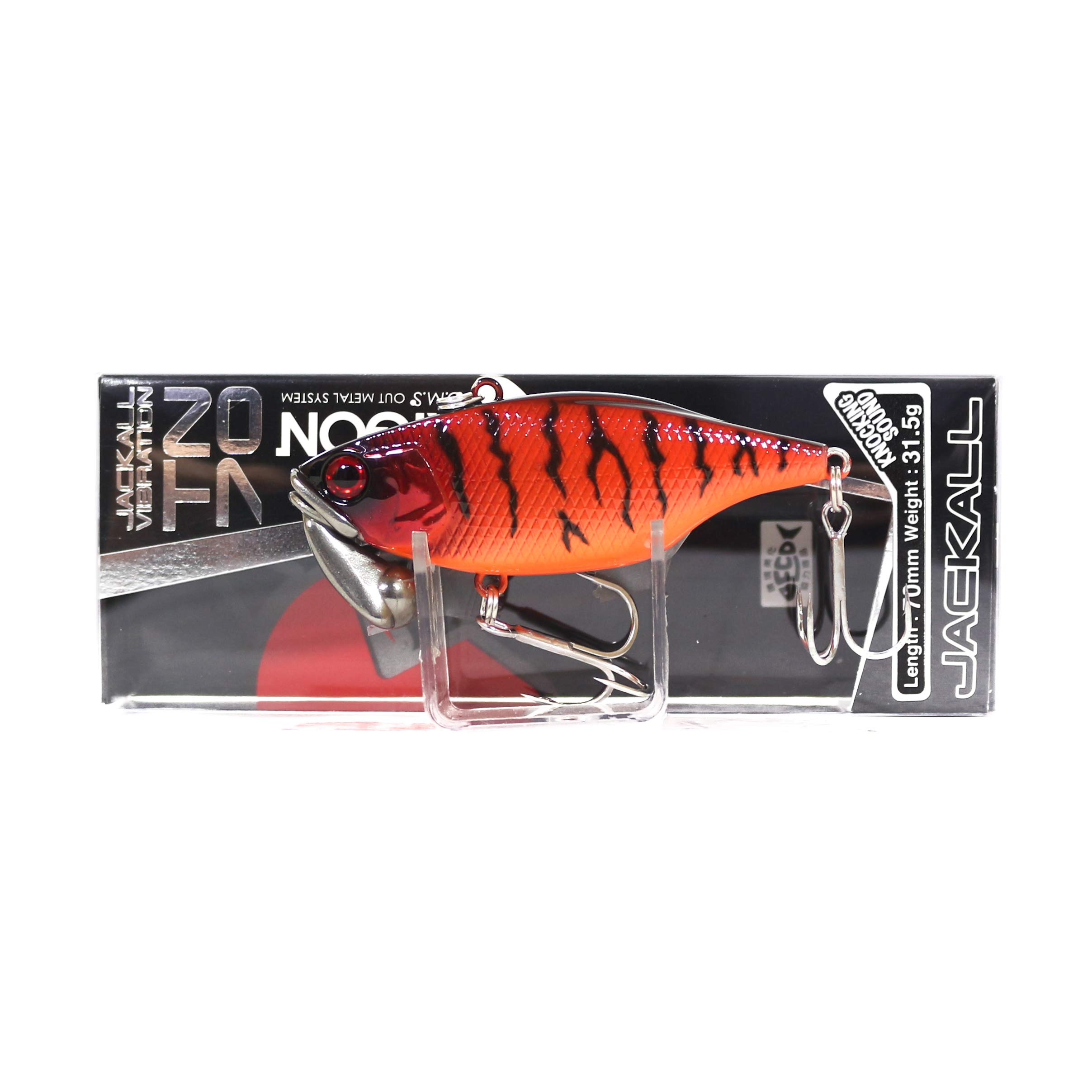 JACKALL TN70 Trigon Vibration NH Red Tiger Lure, 70mm, 31.5g,