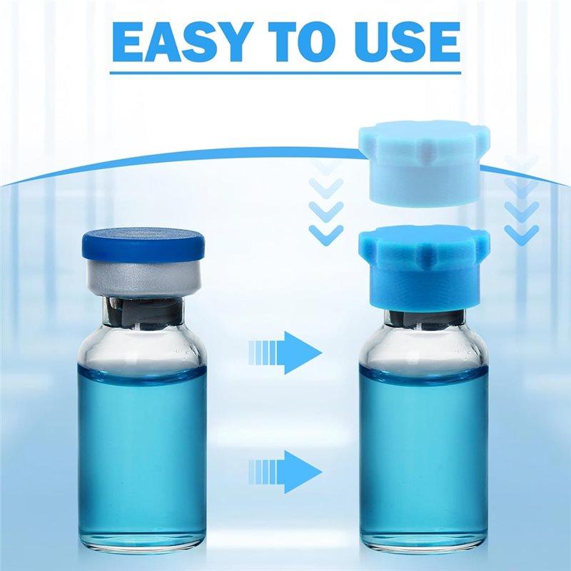 Reusable Leak-Proof And Dust-Proof For 3Ml Vial Caps- 16Pcs Protective Ampoule Caps For 3Ml Injection Bottle Storage